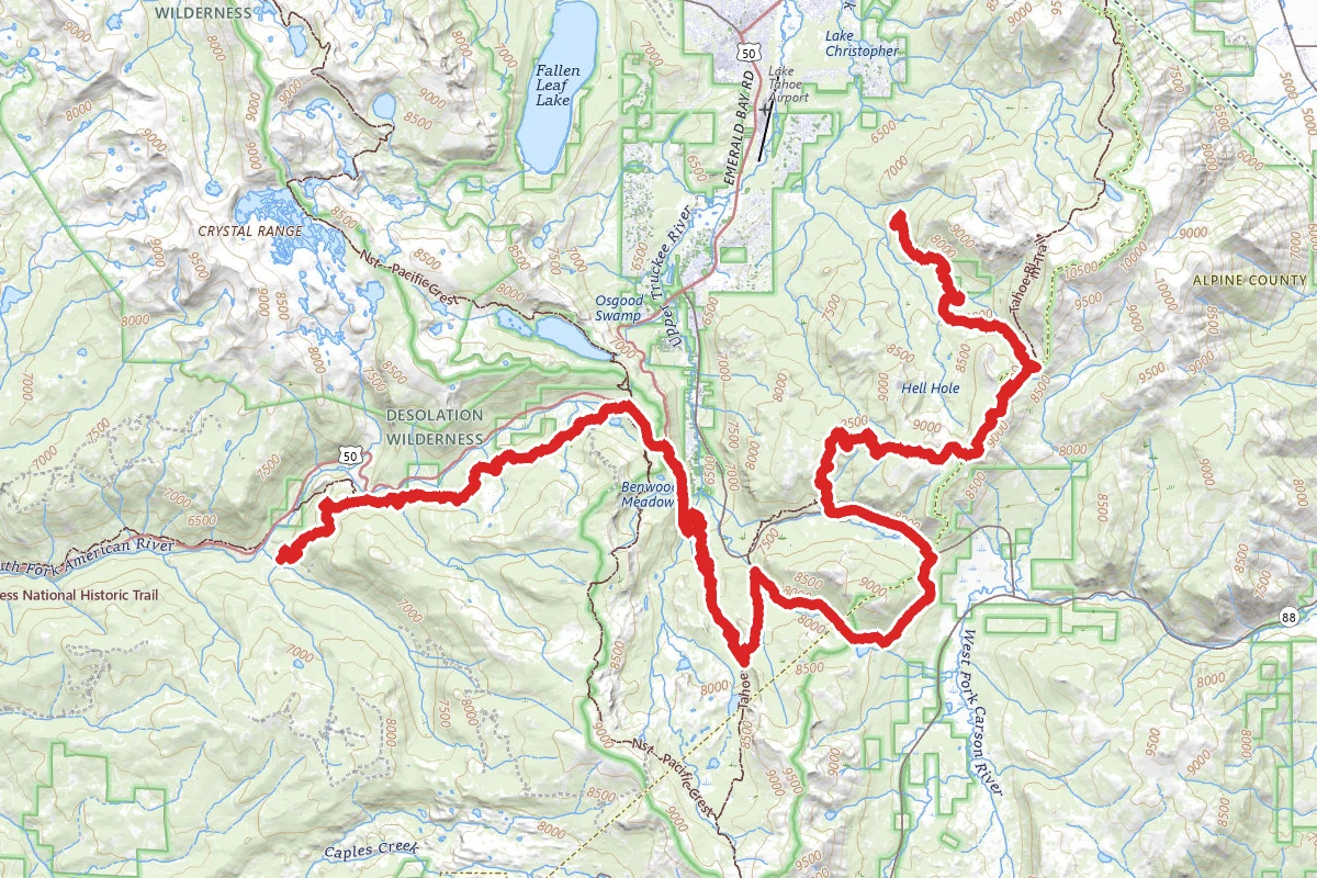 Armstrong Connector to Strawberry Creek Road route map