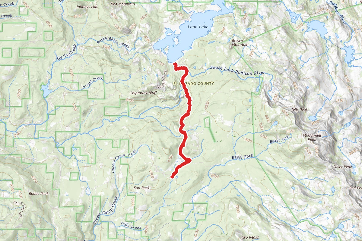 Loon Lake Trail from FS Road 36
