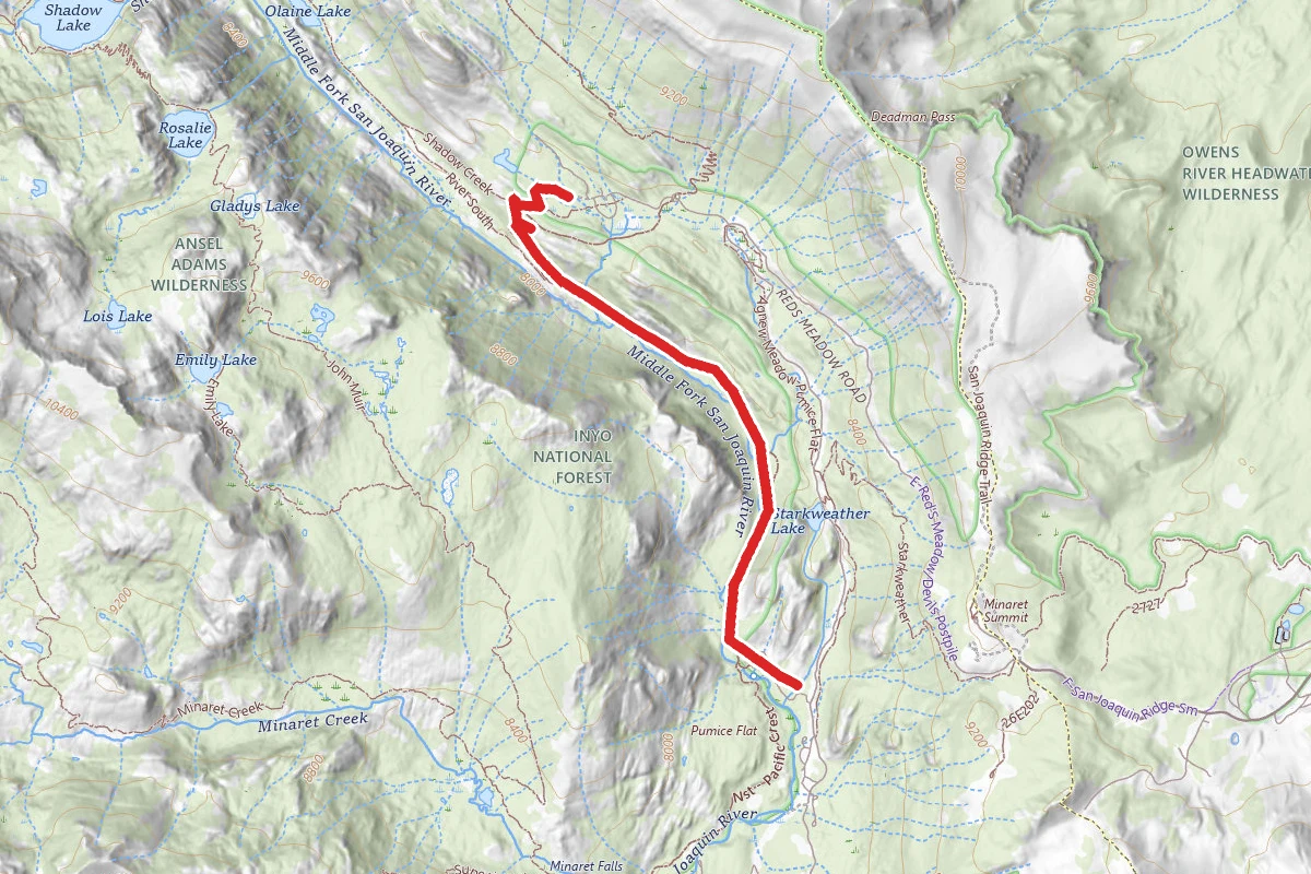San Joaquin River via the PCT