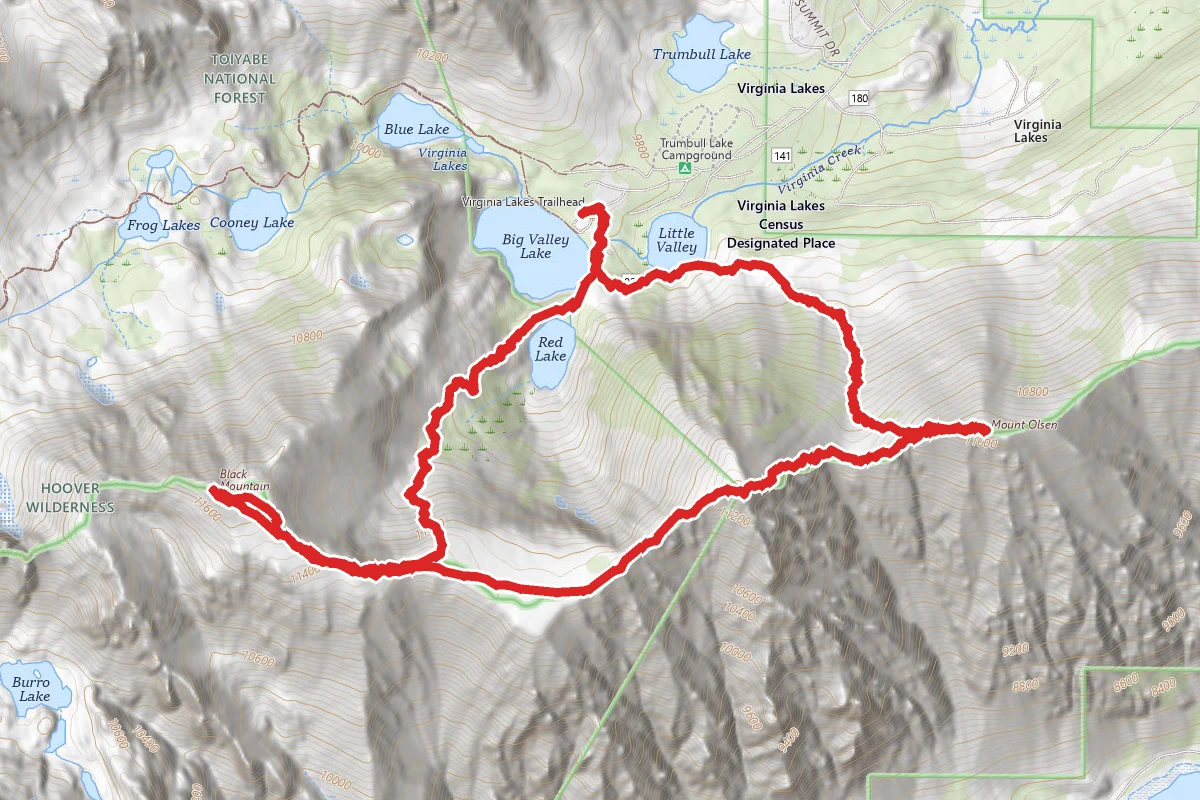 Three Summits At Virginia Lakes