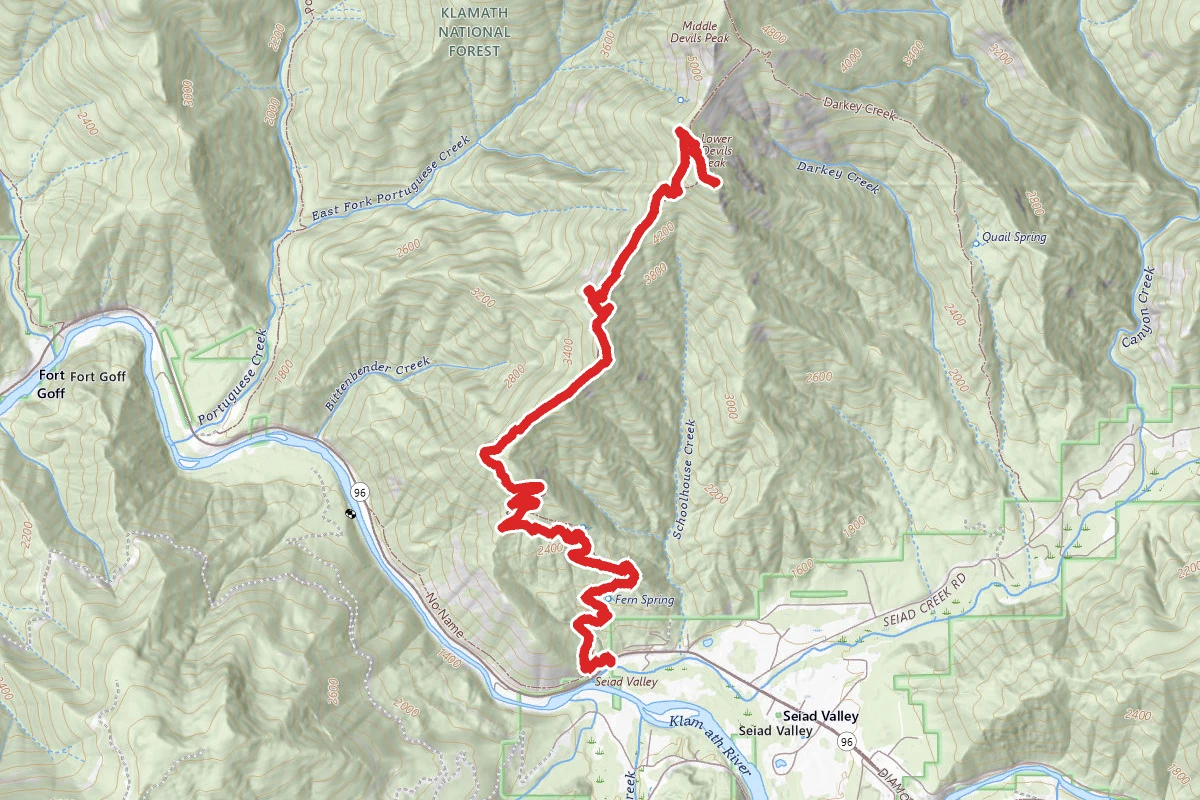 Lower Devil's Peak via Pacific Crest Trail