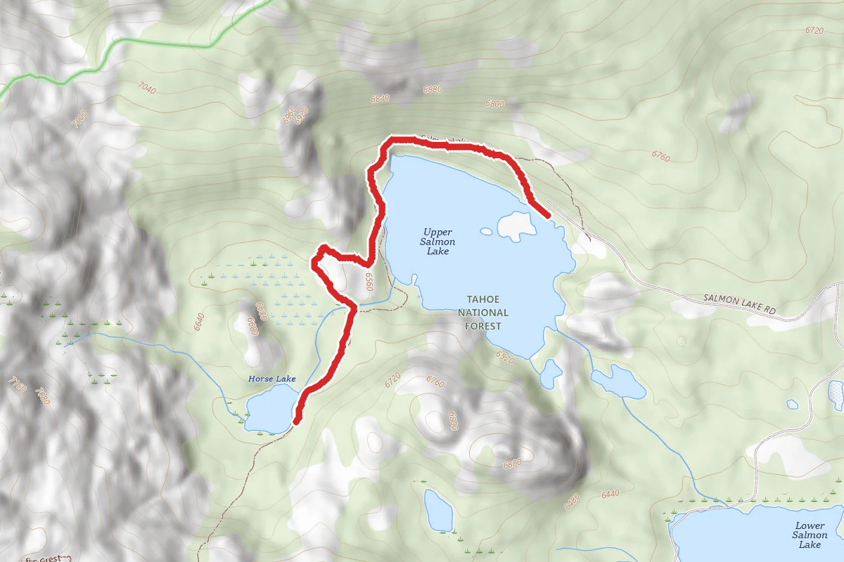 Upper Salmon Lake and Horse Lake