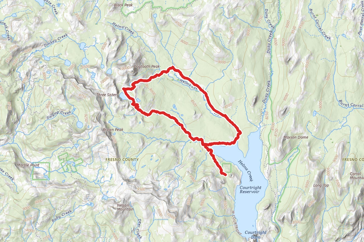 Cliff Lake Trailhead to Helms Meadow Loop