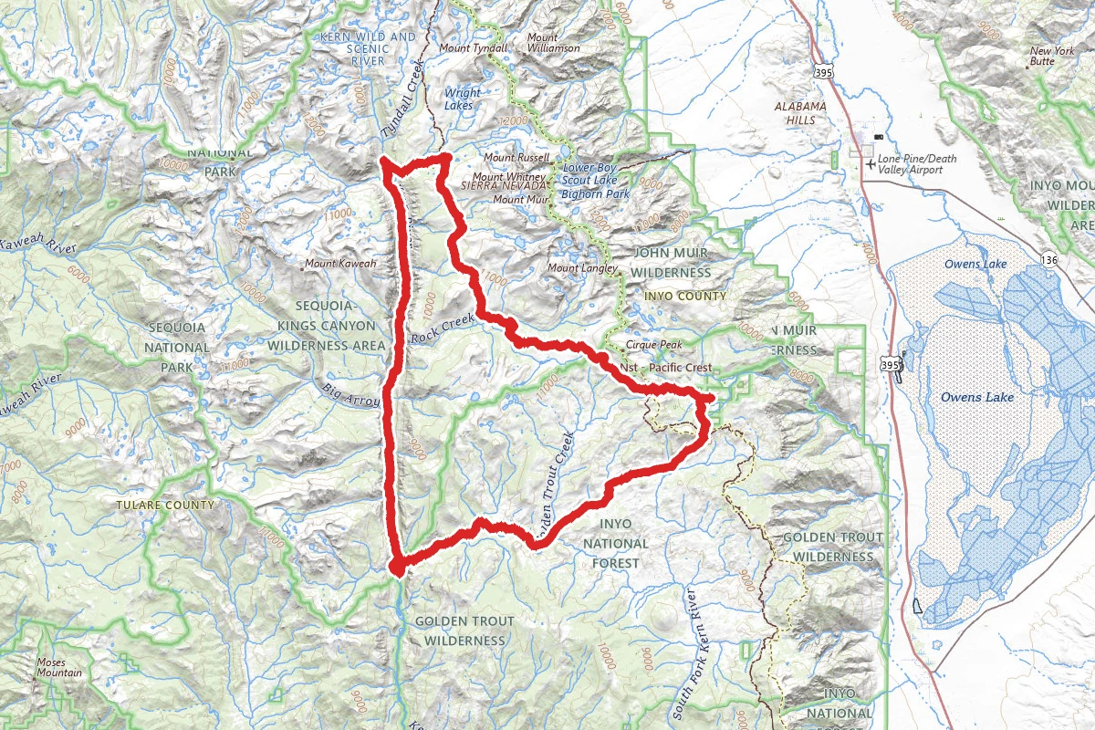 Horseshoe Meadows, Pacific Crest Trail, High Sierra Trail, Golden Trout Loop