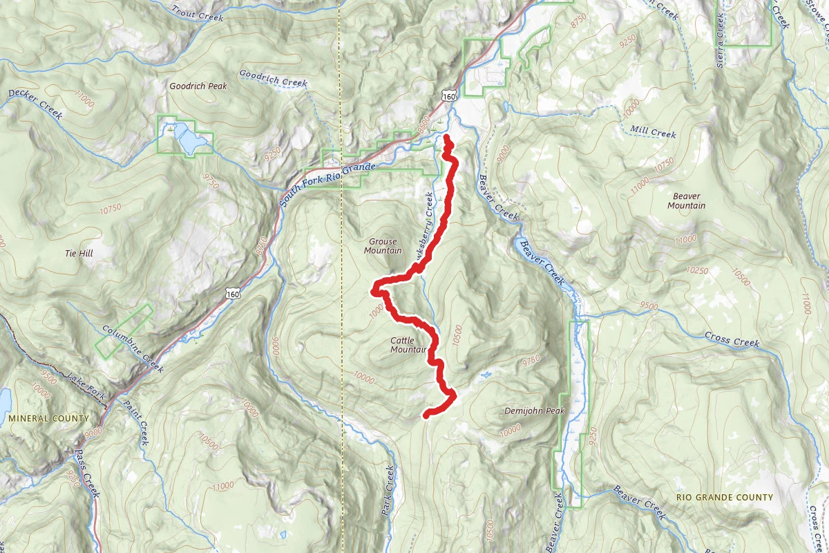 Tewksberry Trail to Meadow Pass