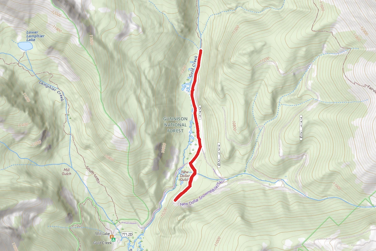 Gold Creek Road and Gold Creek 427