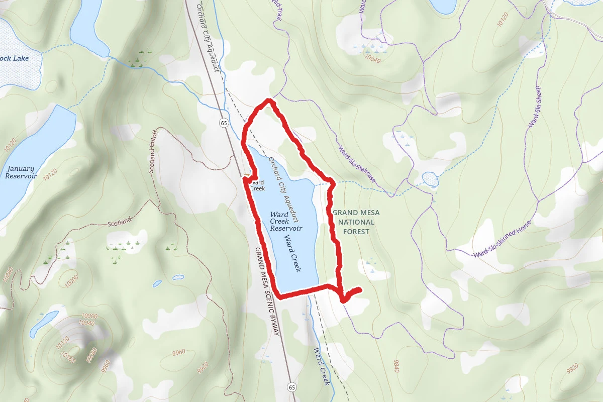 Ward Creek Resevoir Winter Loop