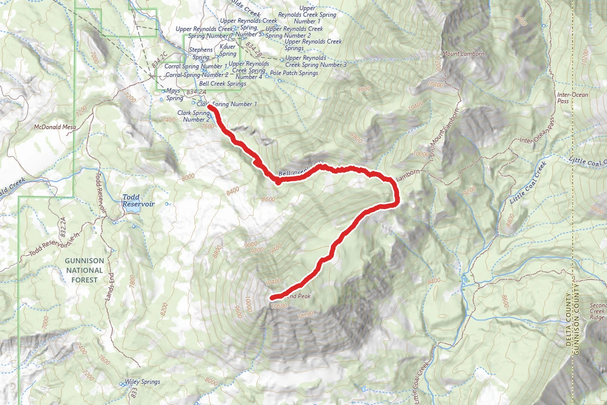 Landsend Peak via Lamborn Trail