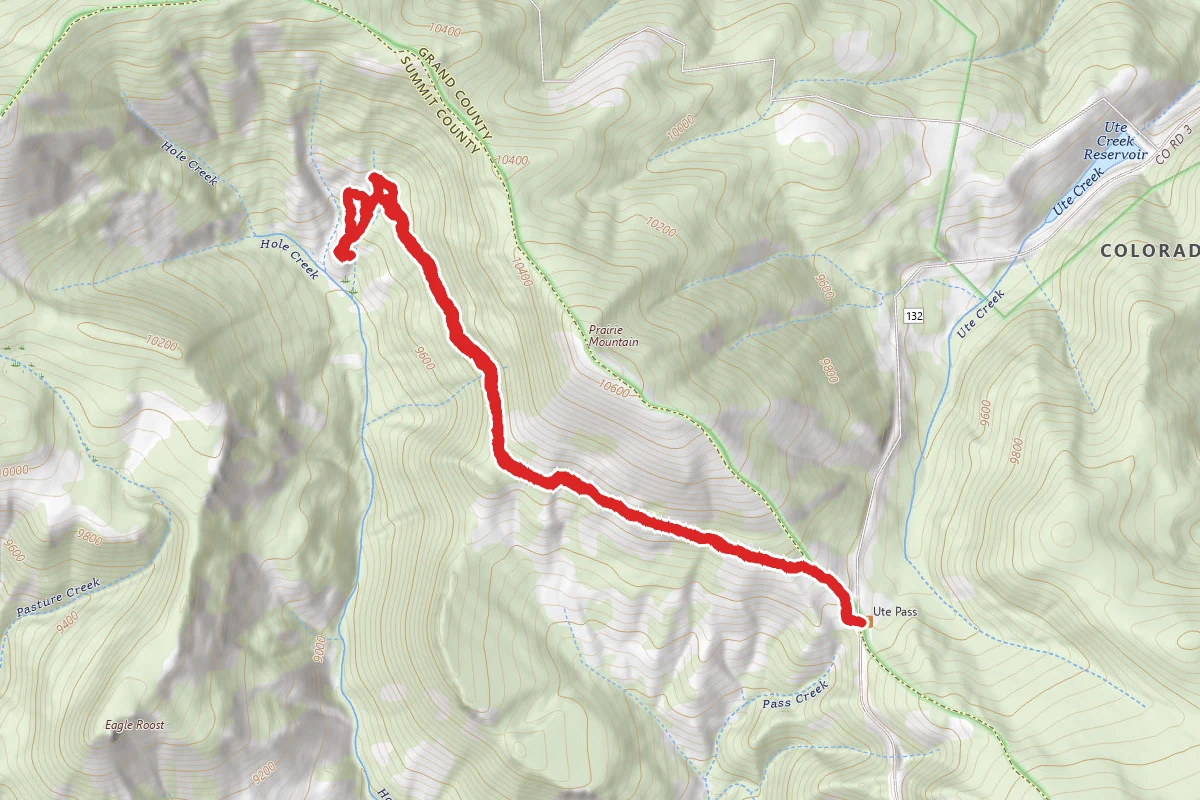 Ute Pass and Prairie Mountain