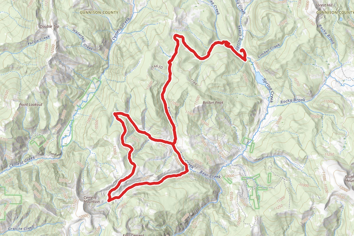 Bear Creek and Deadmans Gulch