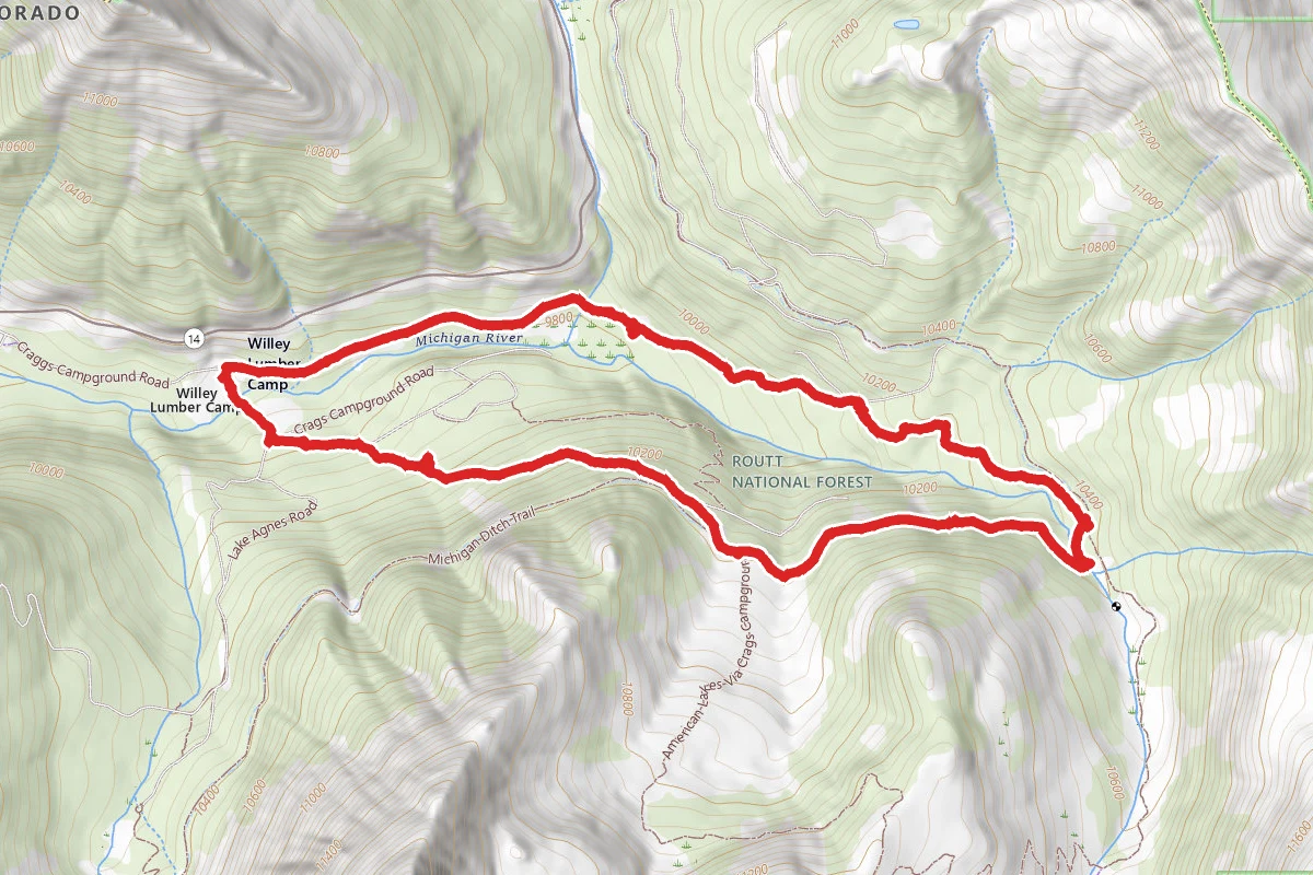 American Lakes Trail and Michigan Ditch Loop