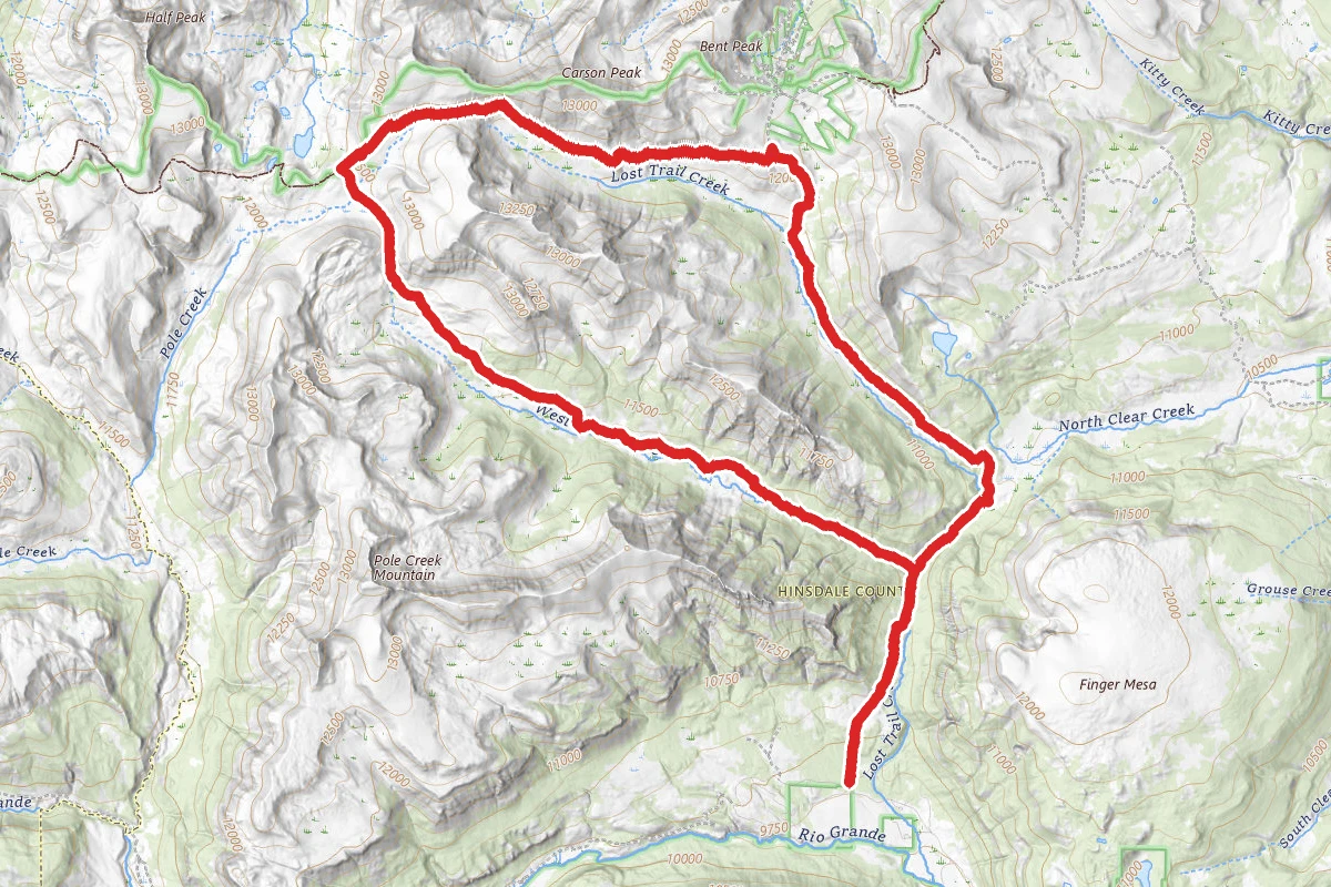 West Lost Trail and Lost Trail Loop