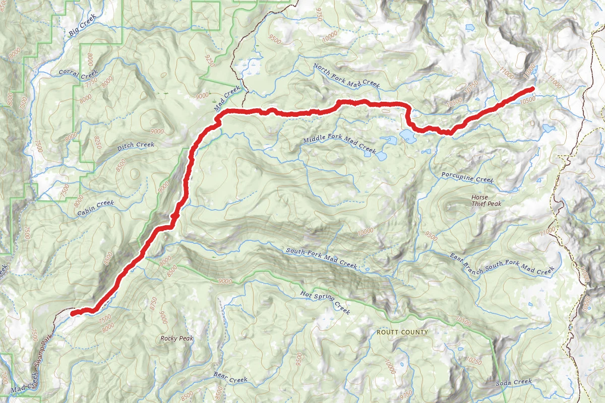 Luna Lake Trail Via Swamp Park Trail