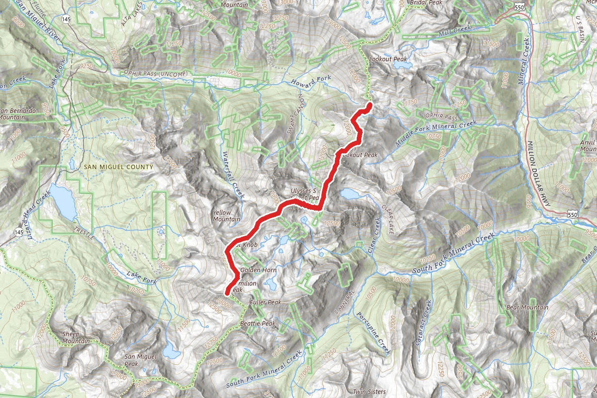 Vermilion Peak Trail