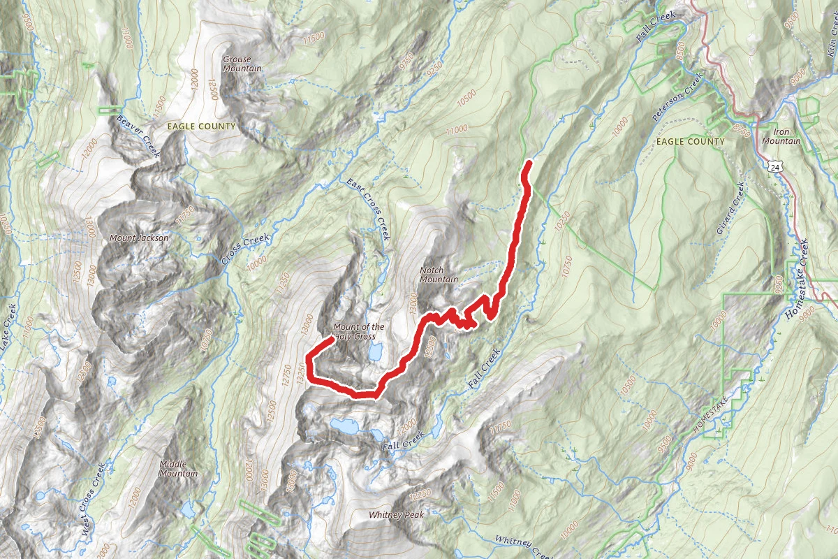 Mount of the Holy Cross via Halo Ridge Route