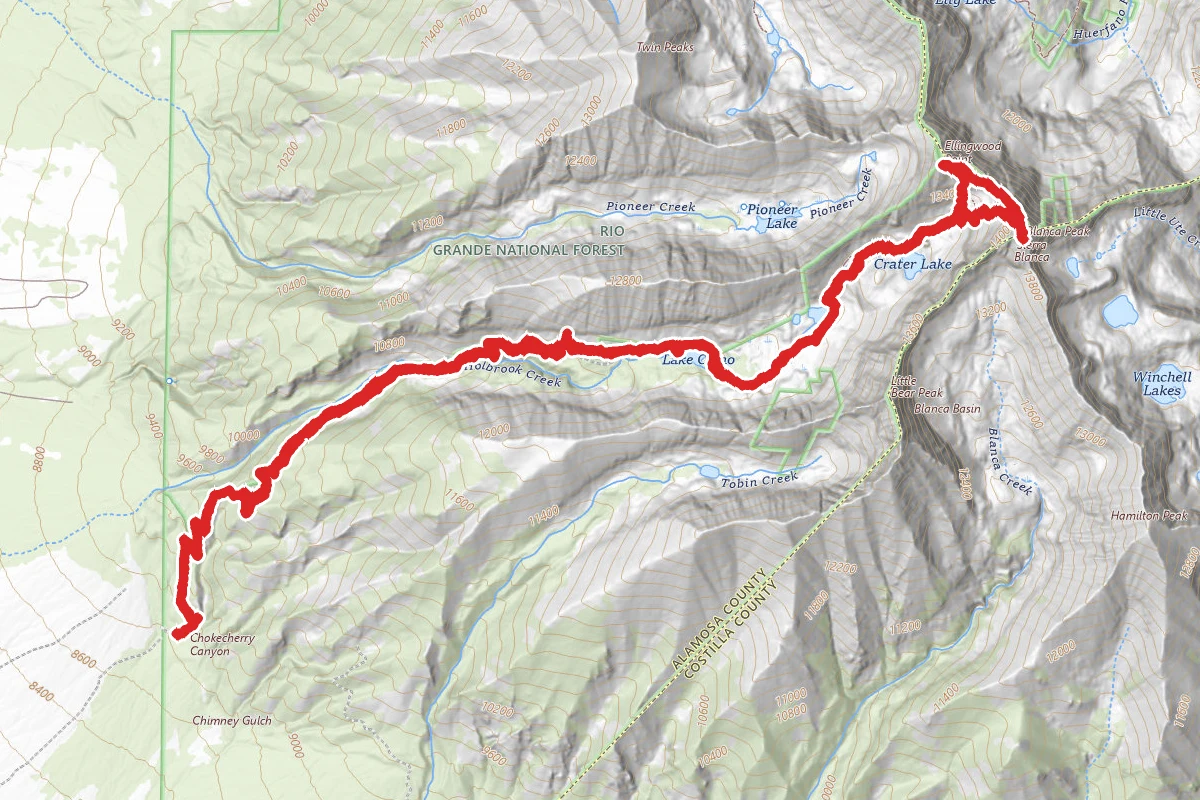 Ellingwood Point and Blanca Peak