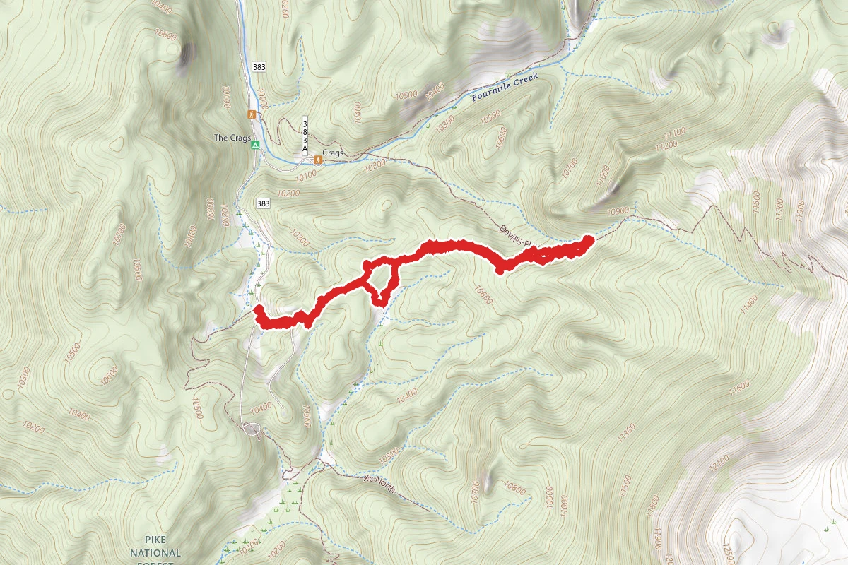 Ridge Line to Devil's Playground Trail