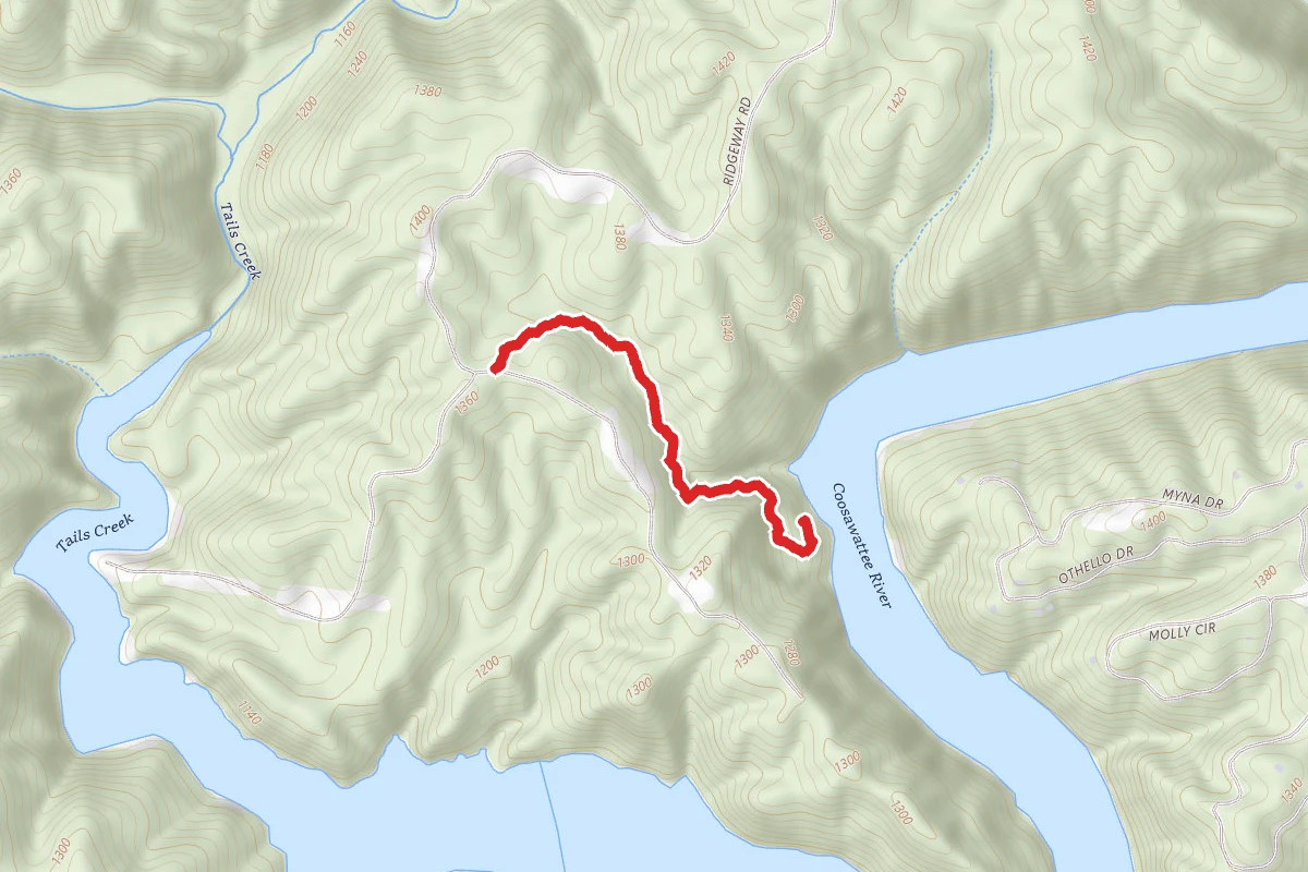 Carters Lake Blue Trail