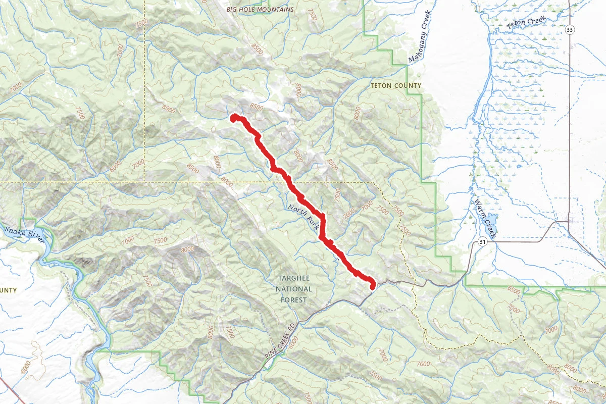 Pine Creek to Temple Peak Trail