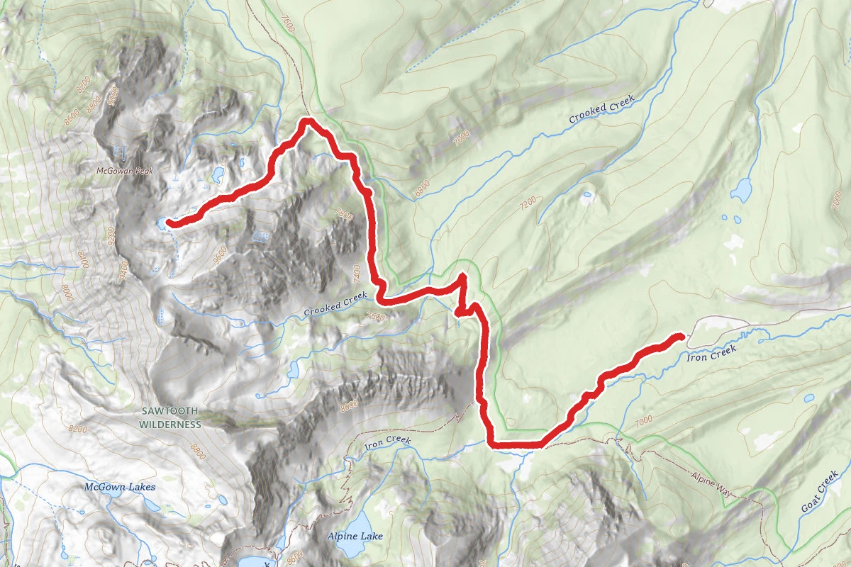Alpine Lakes Trail to Lake 8609