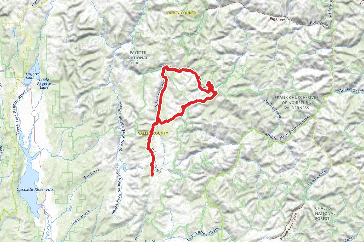Riordan Creek and Meadow Creek Lookout Road OHV Loop