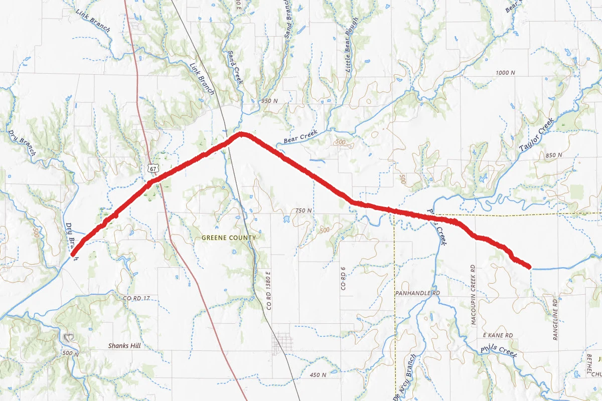 Macoupin Creek Paddle Route