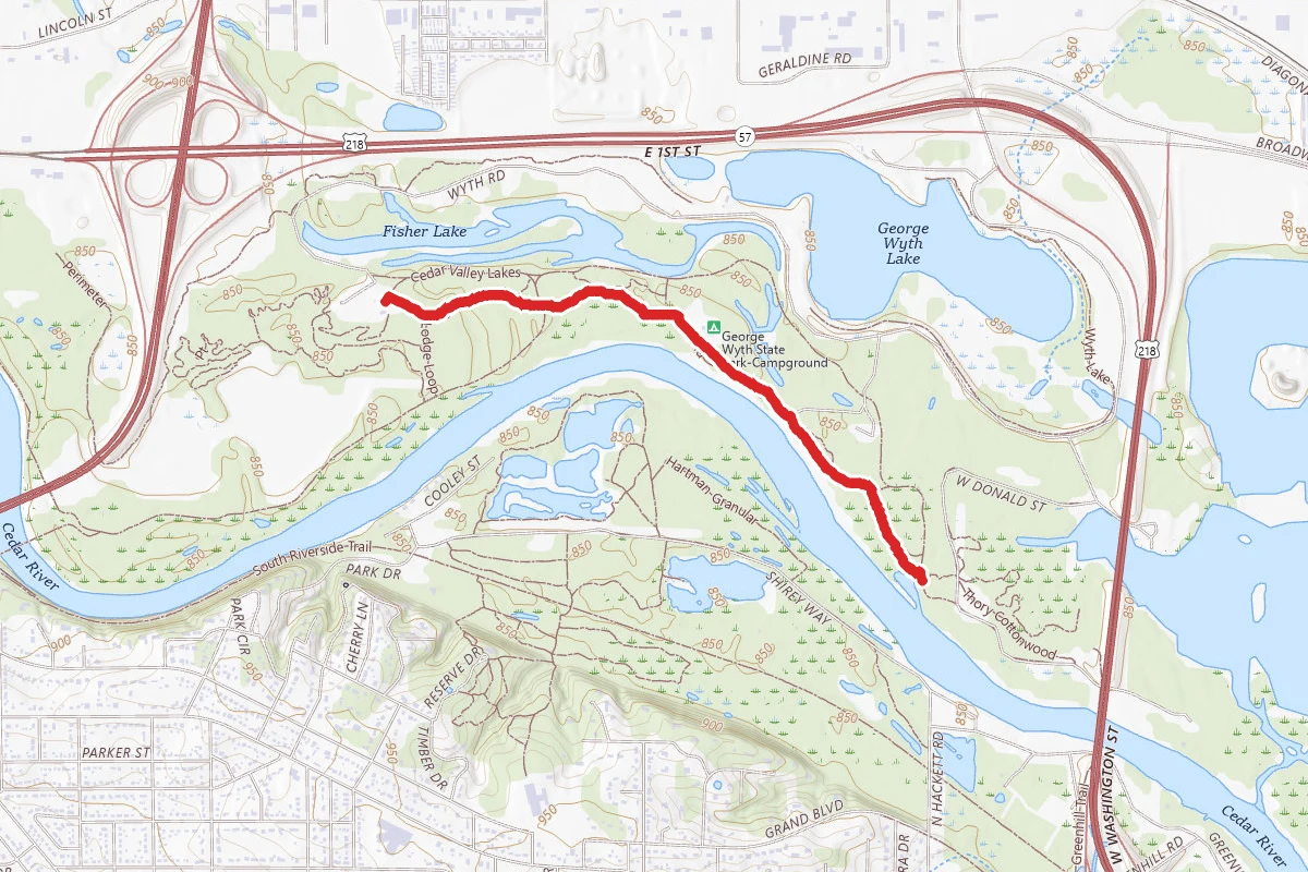 George Wyth Main and Campground Trail