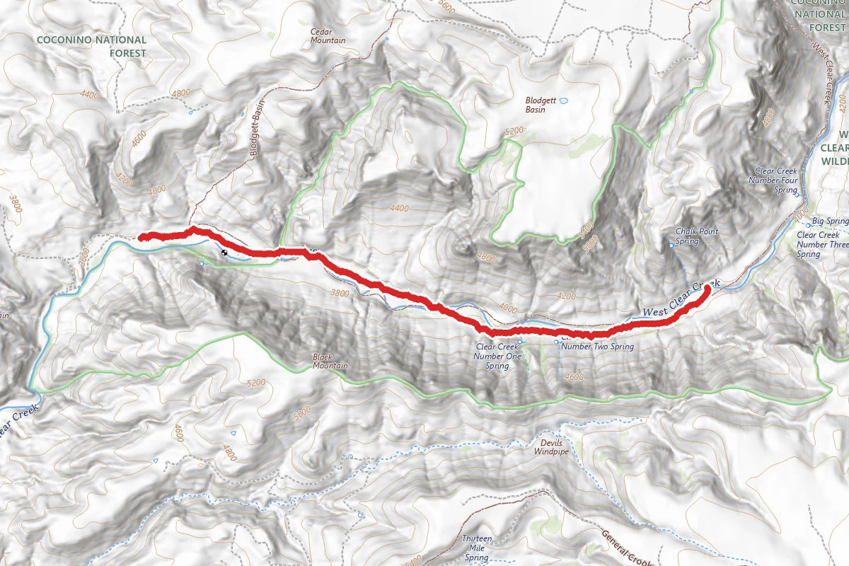 West Clear Creek Trail