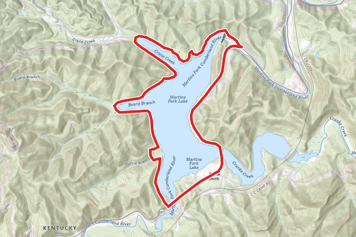 Martins Fork Lake Loop
