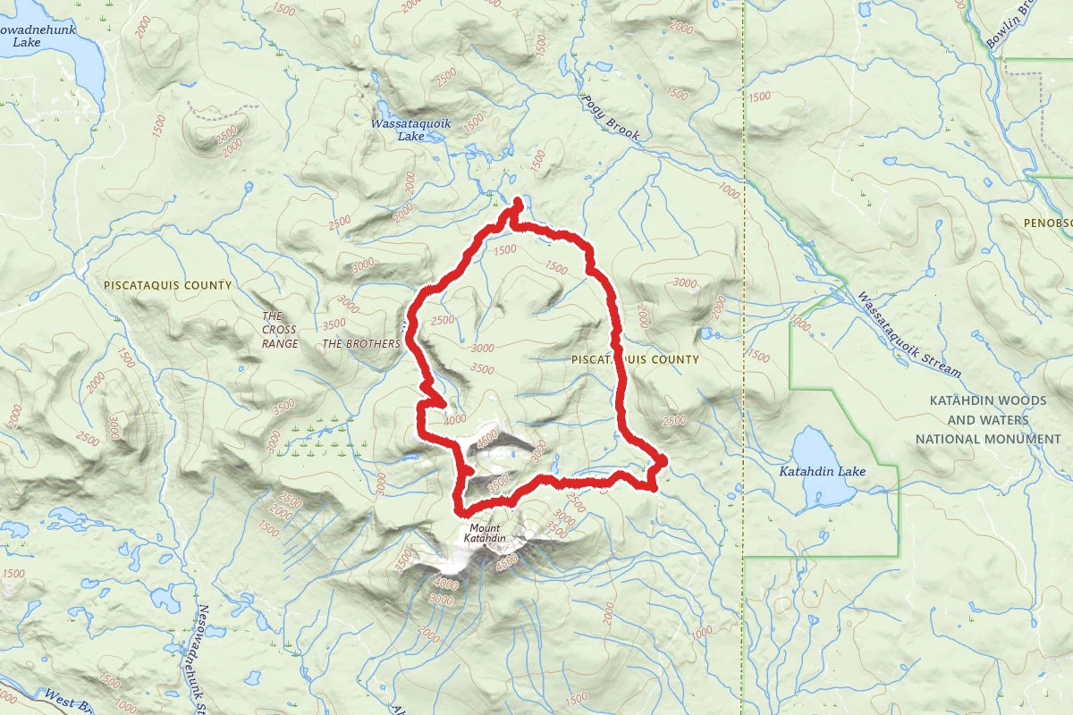 Russell Pond and Northwest Basin Trail Loop