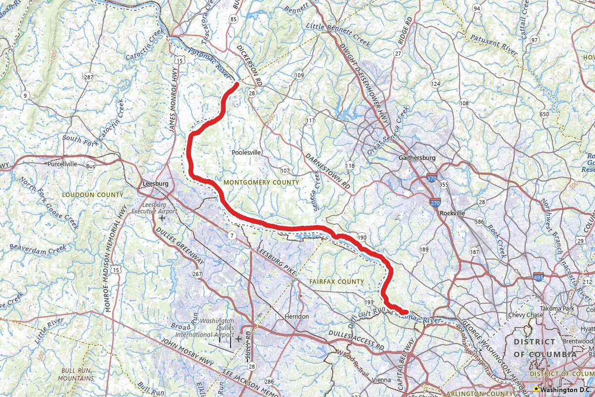 Marsden Tract Campground to Monocacy Aqueduct