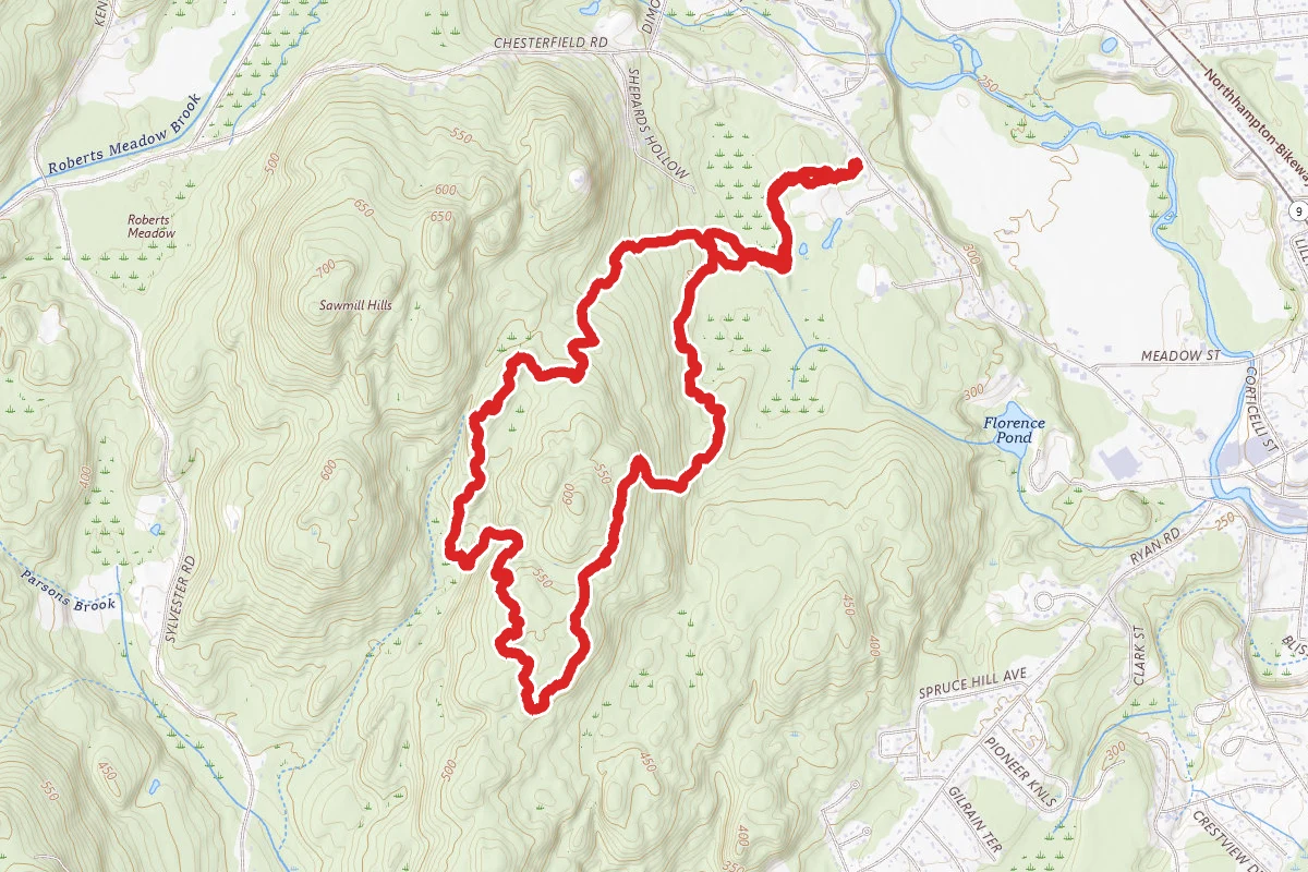 Icehouse, Middle Earth, Wild Side and Brook Trail