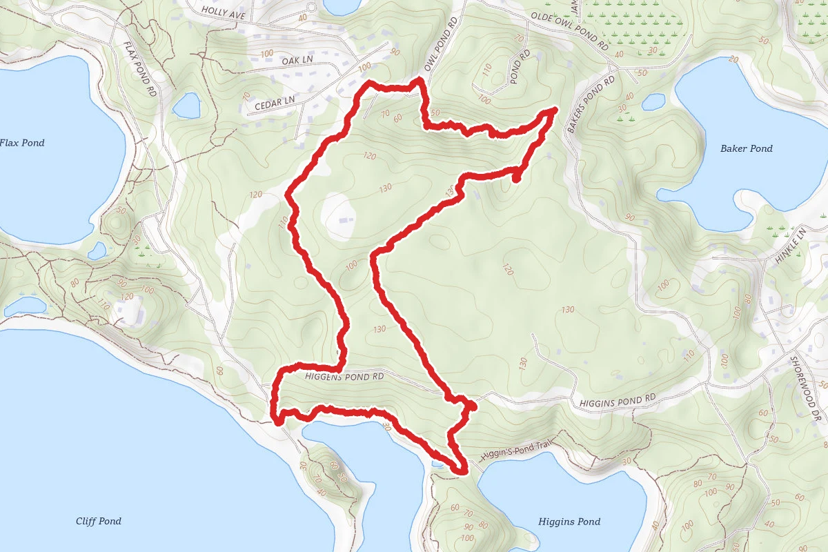 Higgins Pond and Anglers Cartway Loop