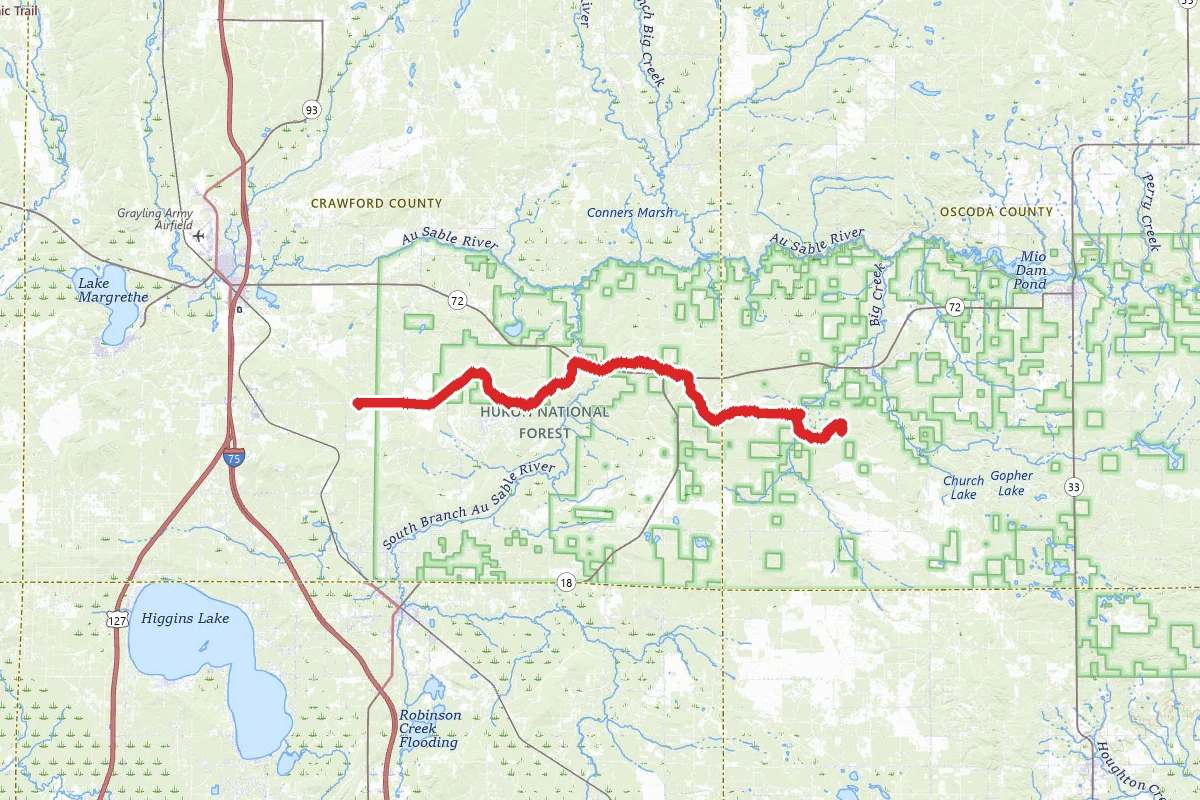 Luzerne Trail Camp to 4-Mile Trail Camp