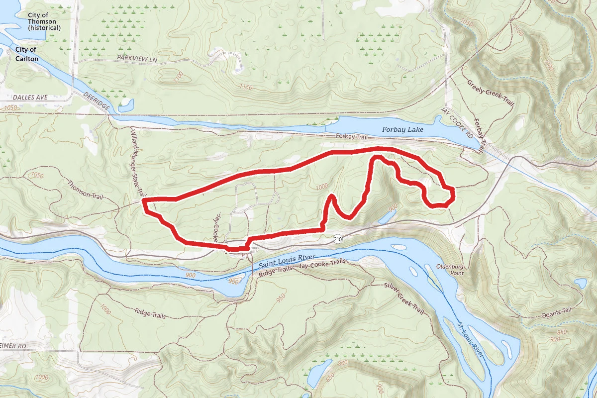 Forbay, CCC, and White Pine Trail Loop