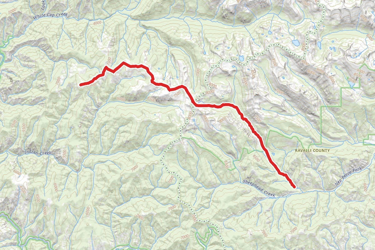 Watchtower Creek to Burnt Strip Mountain
