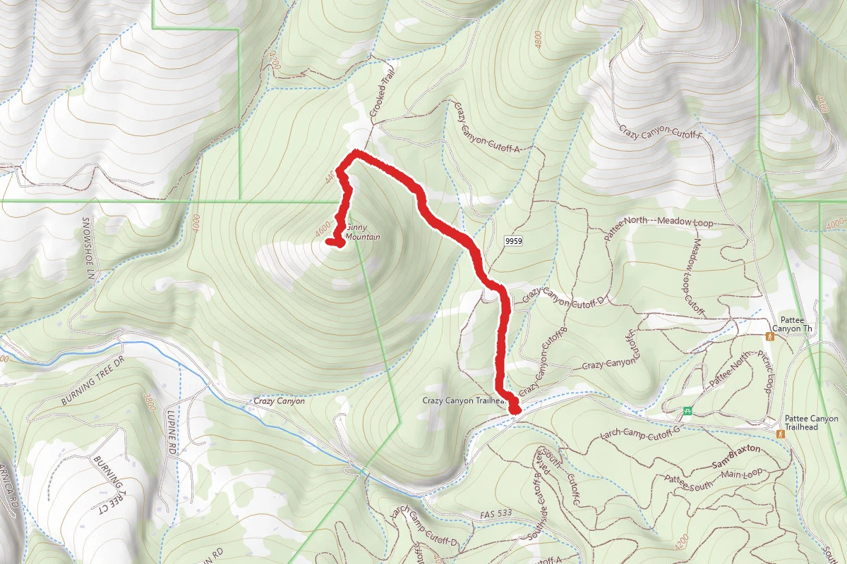 Ginny Mountain via Crazy Canyon
