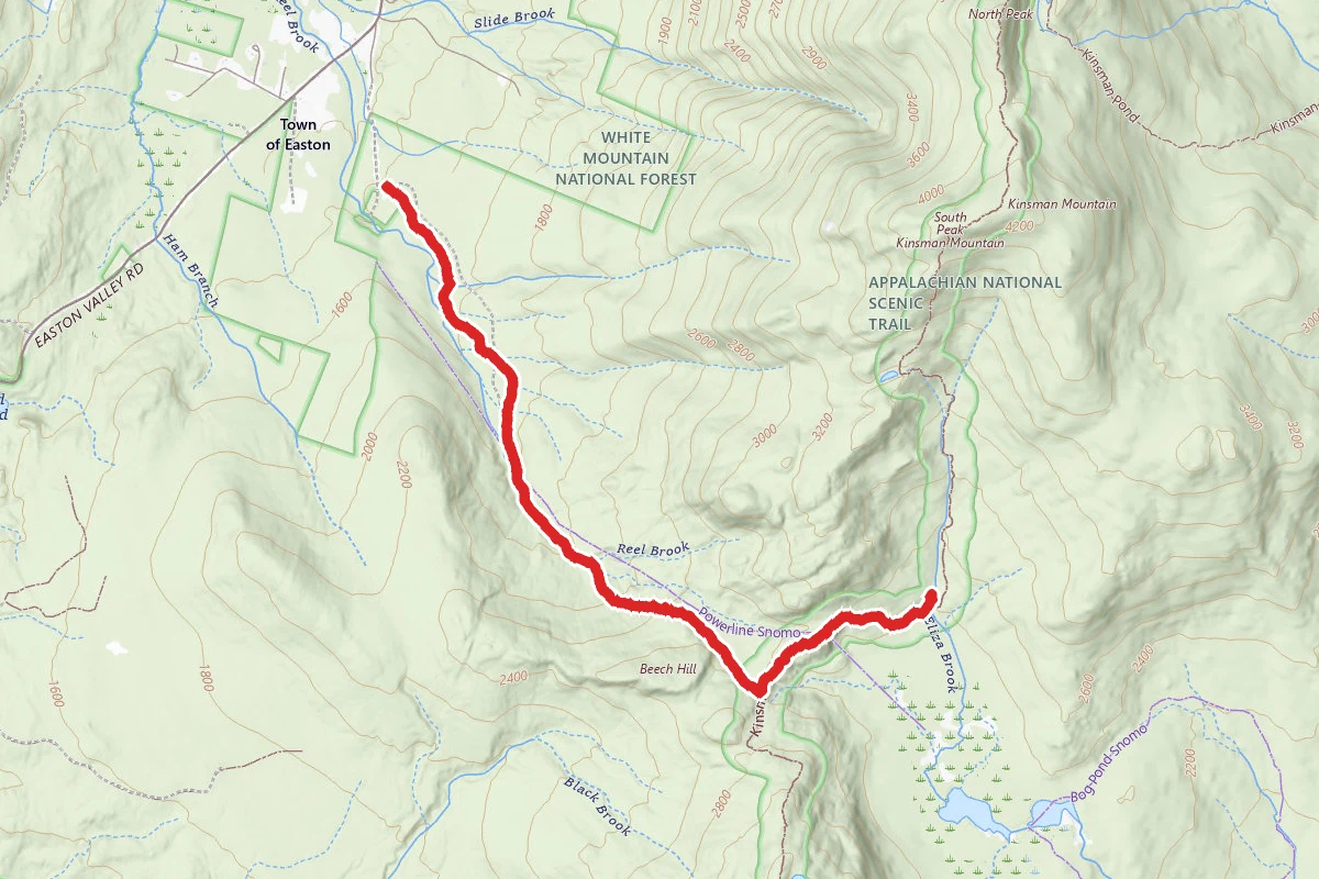 Eliza Brook Shelter via Reel Brook Trail