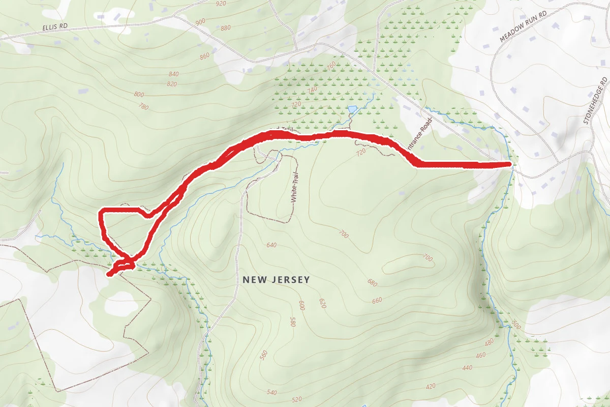 Musconetcong Mountain Preserve Red Trail