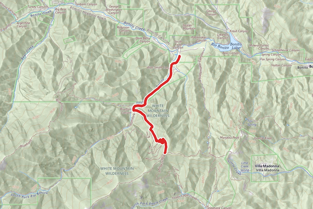 South Fork to the Peacock Trail