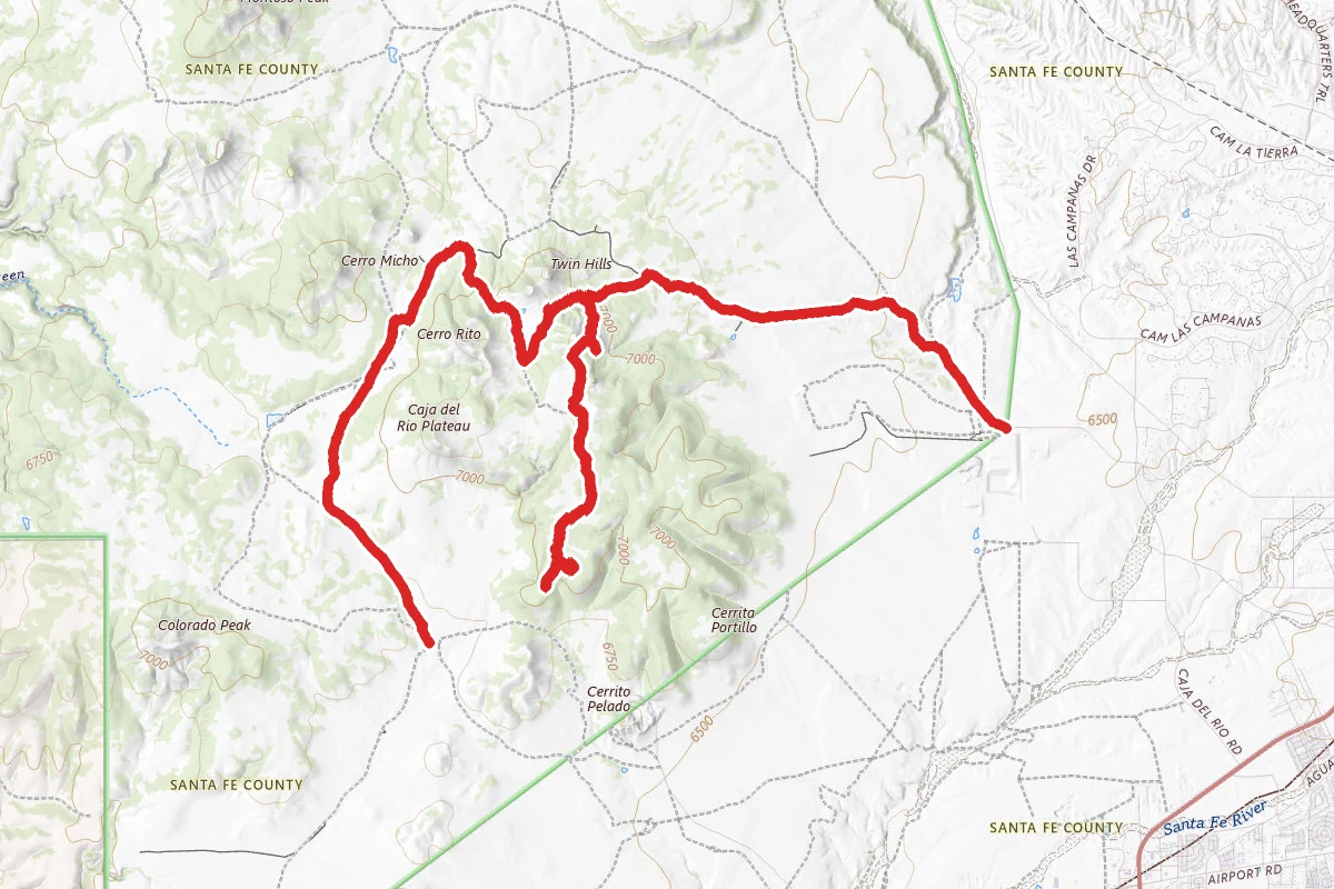 Caja Del Rio, Cerro Rito, and Twin Peaks OHV Trail