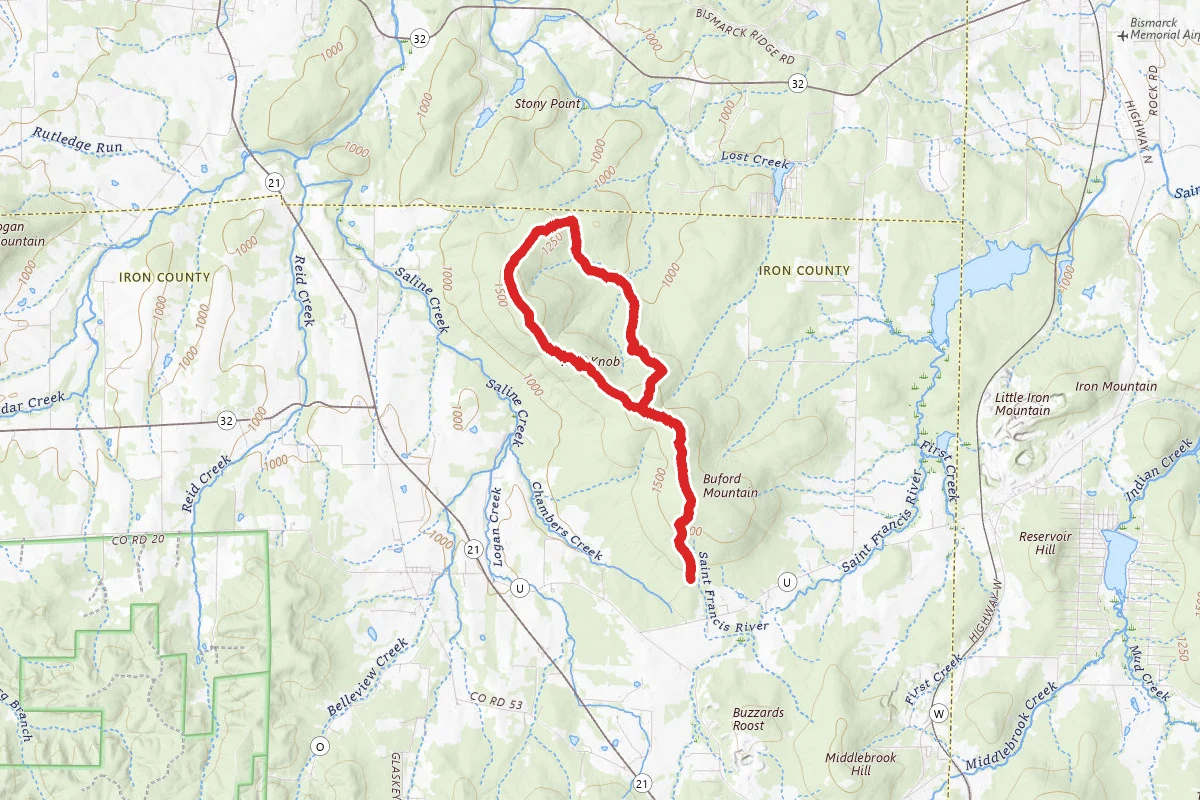 Buford Mountain State Forest Trail