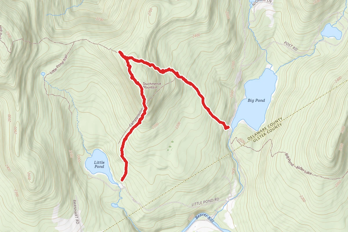 Big Pond to Little Pond via Touch Me Not Trail