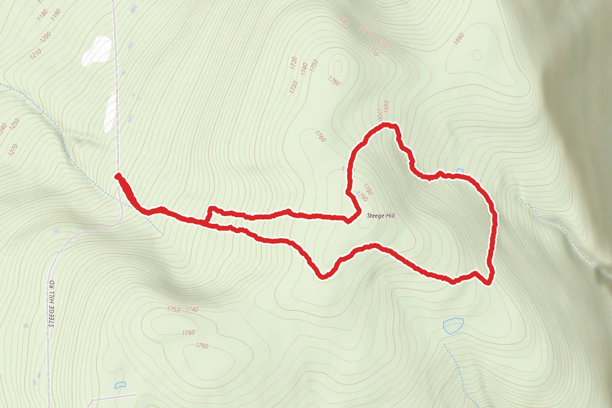 Steege Hill Black, Blue, and Yellow Loop (Short Option)