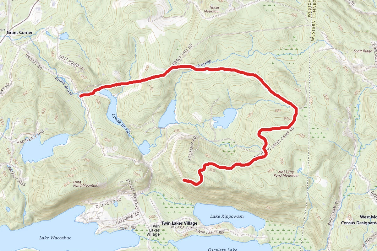 Mountain Lakes Park Trail to Lookout Point