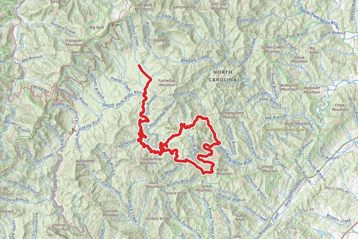 Squirrel Gap, Horse Cove Gap and Copperas Rock Loop Trails