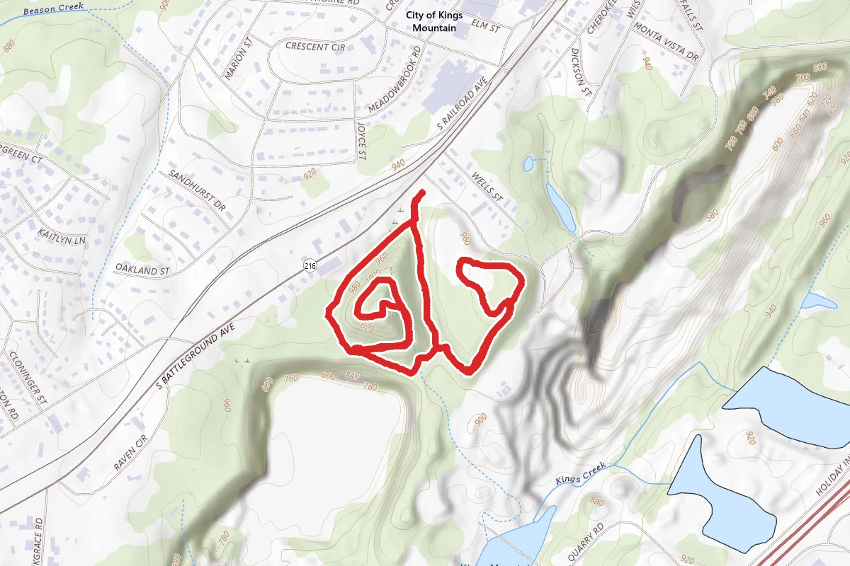 Cardio Hill, Rail Trail, and Plateau Loop