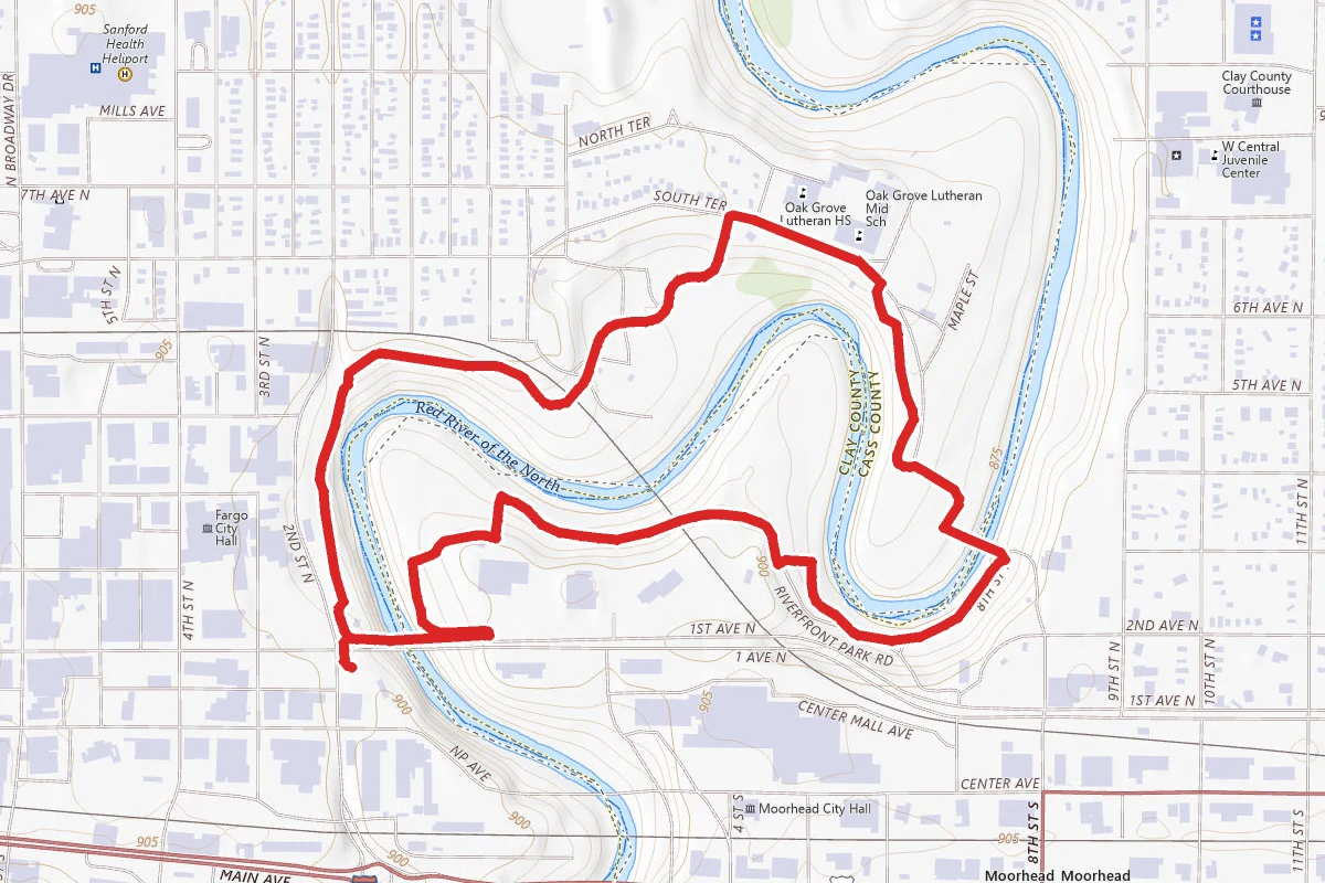 Downtown Fargo River Walk