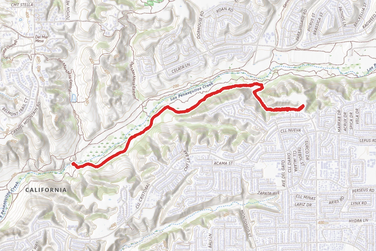 San Diego Sea to Sea Trail via Camino Ruiz Park