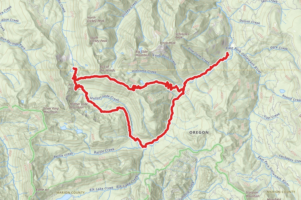 Elk Lake Creek and Welcome Lakes Loop
